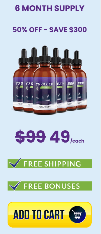 Yu Sleep liquid sleep supplement bottle with natural sleep support ingredients